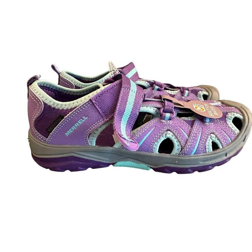 Merrell Hydro Hiker Sandals Youth Sz 6 37 Purple Outdoor Hiking Shoes Water NEW